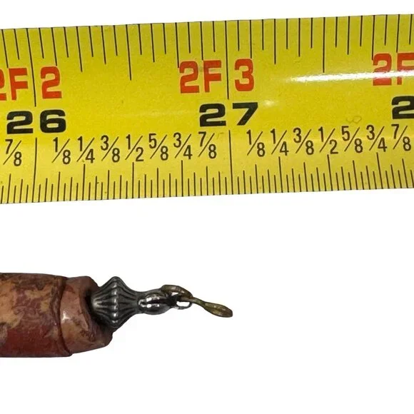 Vintage Ethnic Red Coral & Bakelite Cane Glass Trade Beads Beaded Necklace 27" - Picture 5 of 10